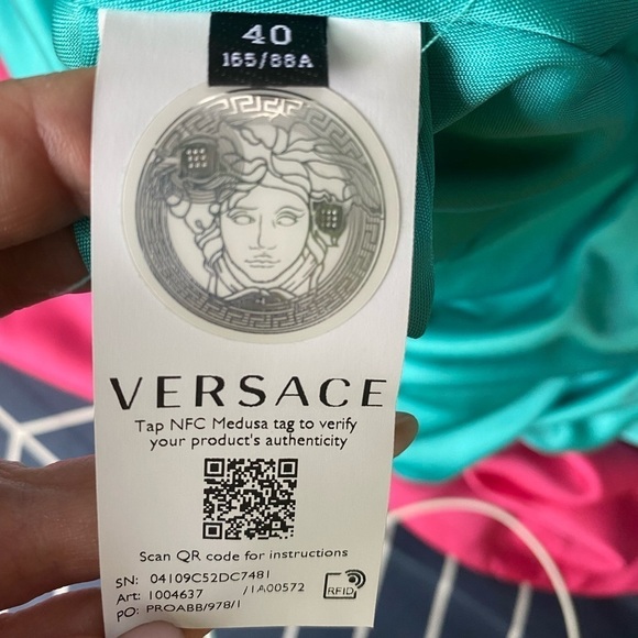 NWT VERSACE Safety Pin Cocktail Dress - Picture 6 of 14